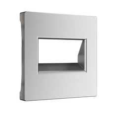 Изображение Накладка для двойной розетки Еthernet RJ-45 (серебряный матовый) W1191165