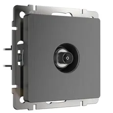 Изображение ТВ-розетка оконечная (графит рифленый) W1183004