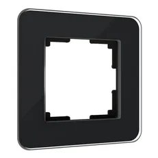 Изображение Рамка из стекла на 1 пост Elite черный W0012448