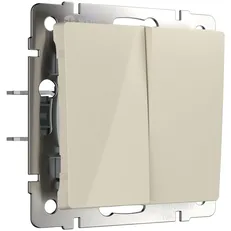 Изображение Выключатель двухклавишный (слоновая кость) W1120003