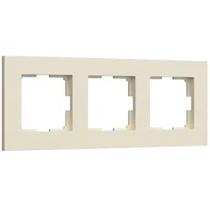 Изображение Рамка на 3 поста Slab (айвори матовый) W0032962