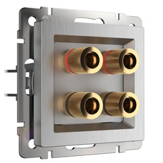 Изображение Акустическая розетка (cеребряный рифленый) W1185009