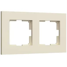 Изображение Рамка на 2 поста Slab (айвори матовый) W0022962