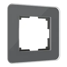 Изображение Рамка из стекла на 1 пост Elite графит W0012440