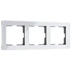 Изображение Рамка на 3 поста Acrylic (белый) W0032701